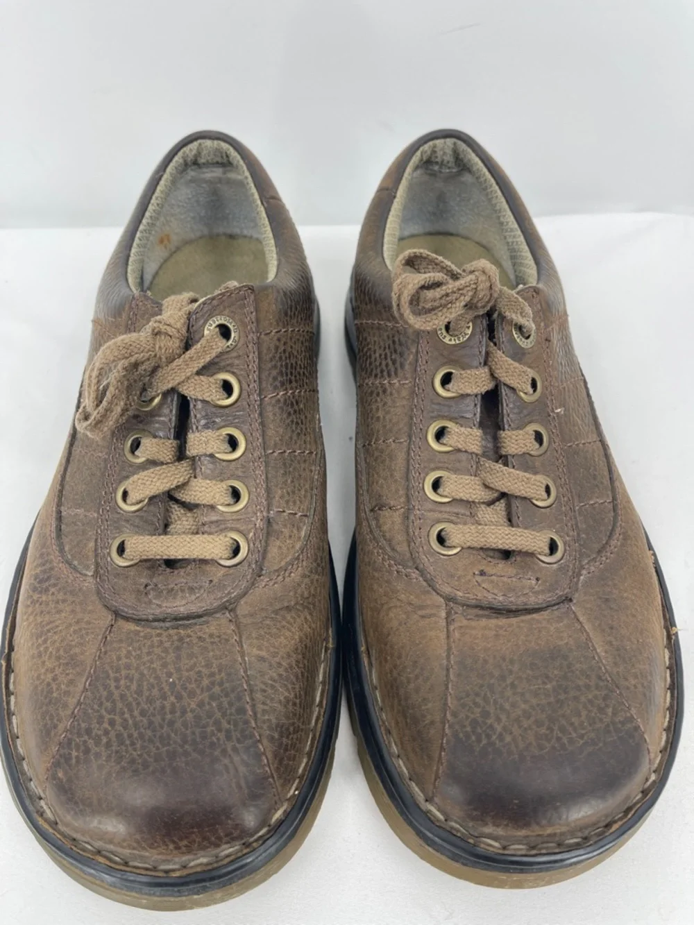 Dr. Martens Brown Leather Lace-Up Oxfords